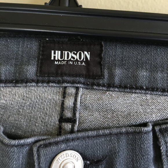 Hudson Jeans Nico Studded Super Skinny Midrise Jeans in Alloy Womens Size 29 - Picture 7 of 13